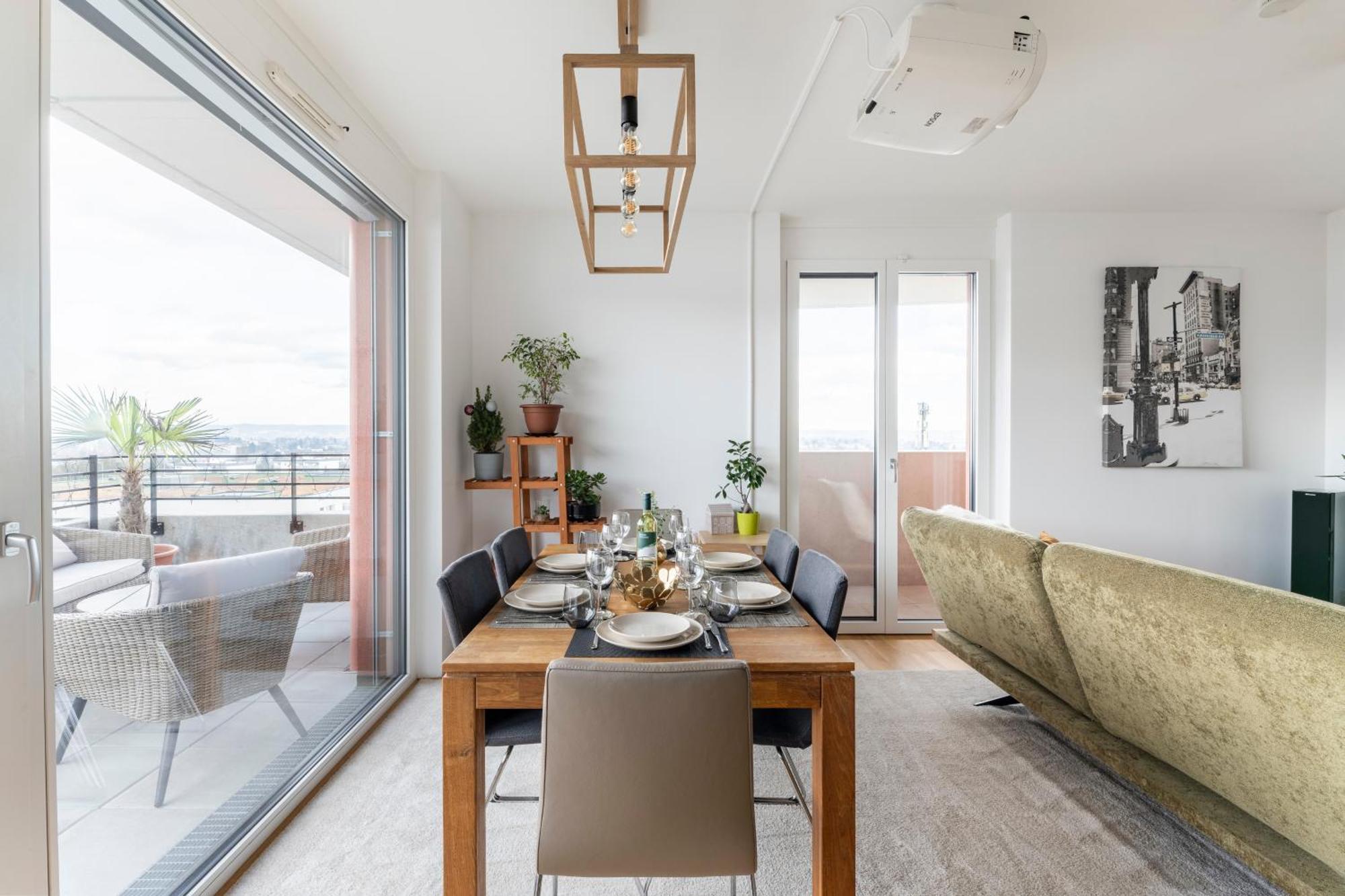 Edler Wohnraum Panoramablick 3 Sz Boxspringbetten, E-Ladestation, Kaffeevollautomat, Klima, Lift, Terrasse & 2Xtg Graz Exterior foto